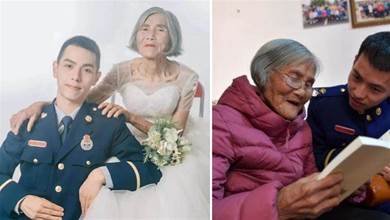 24歲小伙和85歲老人的婚紗照，網友因年齡差怒火中燒，得知背后真相，卻淚流滿面