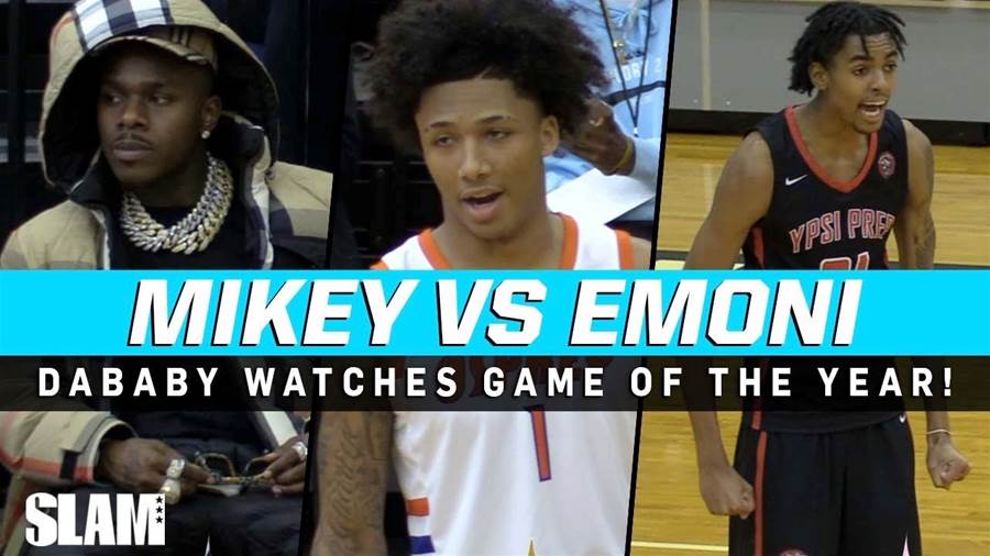 DaBaby makes an appearance to witness an epic showdown between Mikey Williams and Emoni Bates!