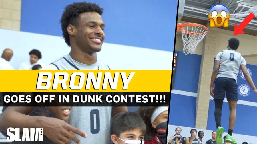 Bronny James Dominates Dunk Contest at Sierra Canyon Midnight Madness with Insane Skills 🔥