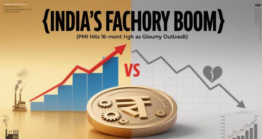 Indian Factories Surge to 16-Month Growth High, Yet Business Confidence Hits a Wall