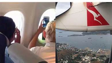 飛在1萬英尺高空！女乘客拿手機拍攝窗外風景　意外錄下「驚險一幕」放大一看全身雞皮疙瘩！