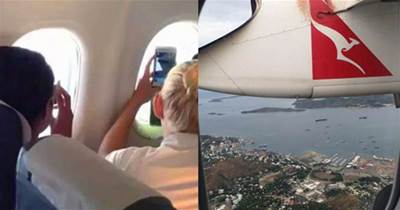 飛在1萬英尺高空！女乘客拿手機拍攝窗外風景　意外錄下「驚險一幕」放大一看全身雞皮疙瘩！