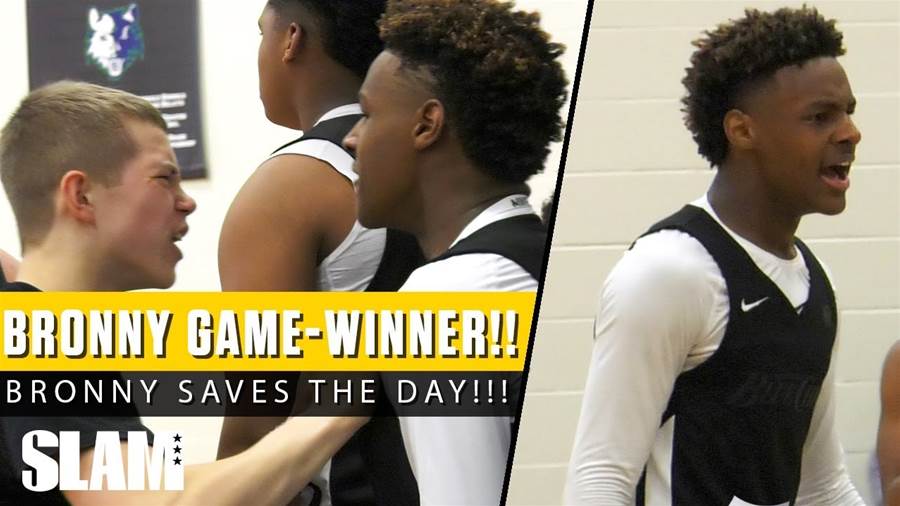 Bronny James Nails Jaw-Dropping Buzzer-Beater, Leading Blue Chips to Triple-Overtime Victory against Blake Griffin's Team!